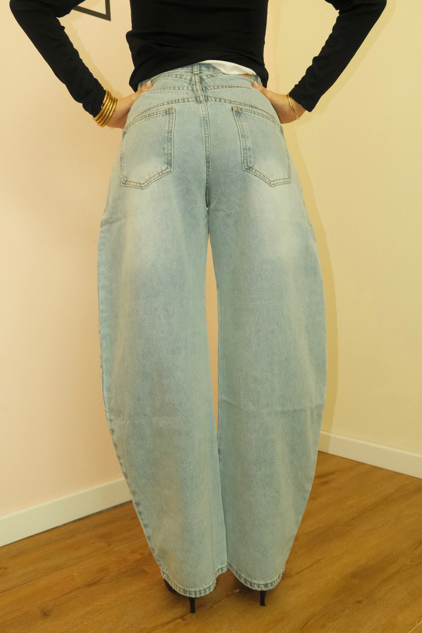 JEANS BALLOON CHIARO