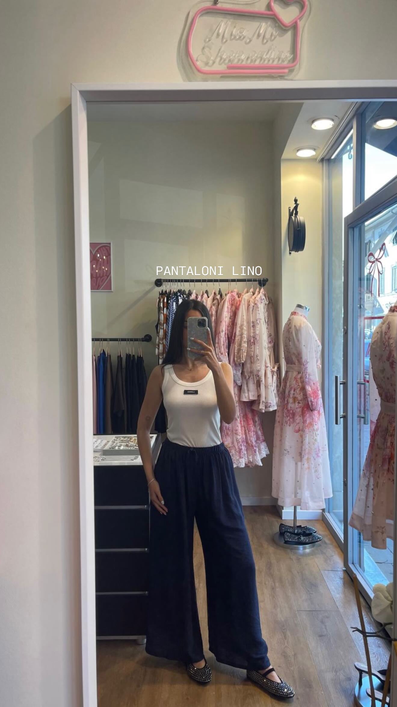 PANTALONI LINO